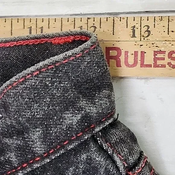 Vtg 90s Guess Mom Jeans US 26 High Rise EMBROIDERED Logo Stl 39050RG Made In USA - Picture 9 of 10